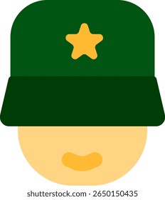 commander icon flat style design
