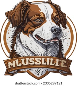 A commanding logo showcasing a fierce and aggressive dog, representing the untamed and untamable spirit of our loyal companions.