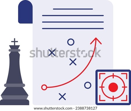 Commanding Winning Tactics Concept, Generic competitive strategies Vector Icon Design, Business Strategy Symbol, Marketing plan Sign, administration and operational management Stock illustration