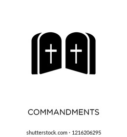 Commandments icon. Commandments symbol design from Religion collection. Simple element vector illustration on white background.