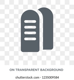 Commandments icon. Trendy flat vector Commandments icon on transparent background from Religion collection. 