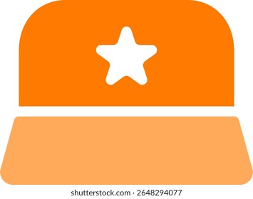 commando hat icon dualtone style design