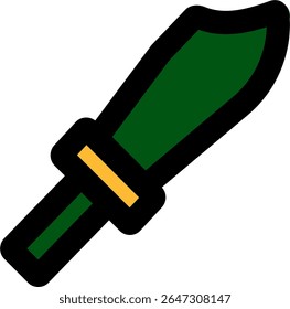 Diseño de estilo de color de icono de cuchillo de comando