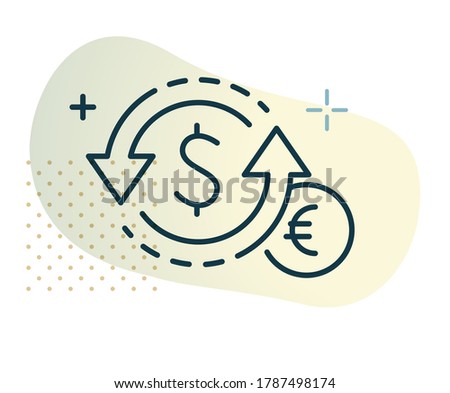 Commecial Negotiation - Currency Exchange - Icon as EPS 10 File