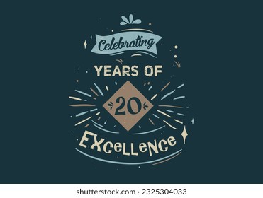 Commemorate Two Decades of Excellence, Custom T-Shirt Design