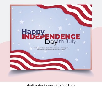 Commemorating American Independence Day with a Patriotic Poster