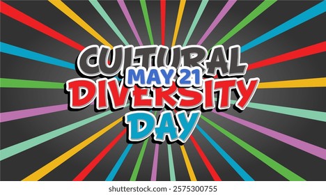 commemorating cultural diversity day, vector illustration design