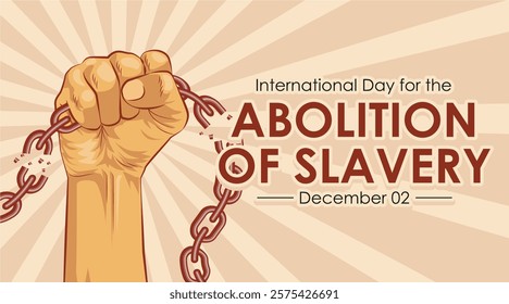 commemorating the day of the abolition of slavery. vector illustration