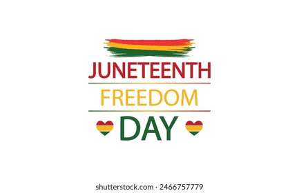 Commemorating Juneteenth with Symbolic Flag Illustration