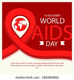 Commemorating World Aids Day at the date of 1st December  