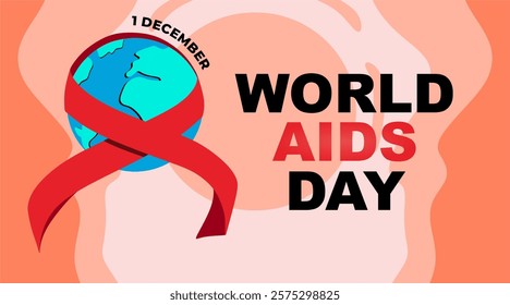 commemorating world AIDS day, vector illustration design