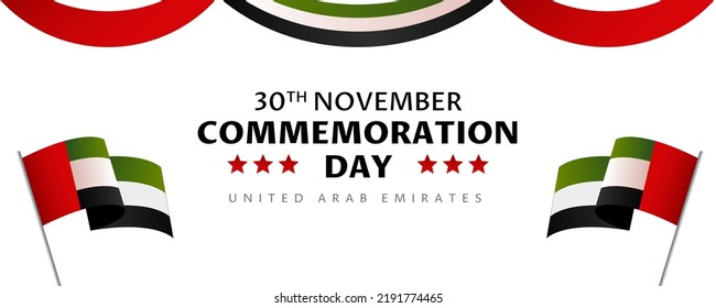 día de conmemoración banner horizontal vector diseño plano