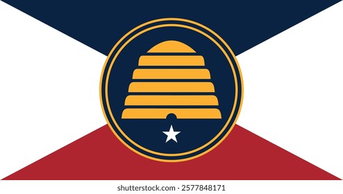 Commemorative Utah (2021) Flag Vector Illustration Premium Quality