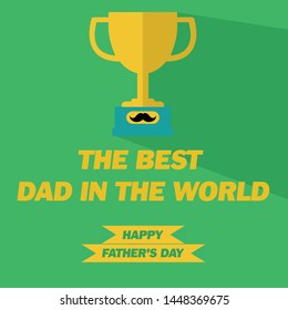 Commemorative vector for fathers days