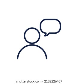 comment 3 line testimonials icon design vector image