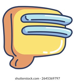 Comment 3d icon vector style for communication user interface Lineal Color style.