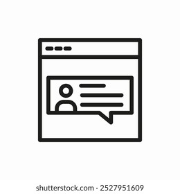 comment blog icon sign vector