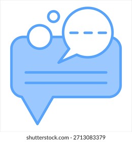Comentar Ilustración vectorial Blue Icon