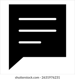 Comment Box Icon Element For Design