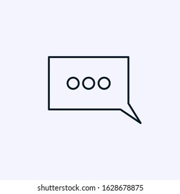 Comment bubble icon isolated on white background