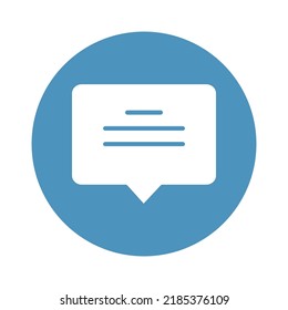 comment Bubble Isolated Vector icon which can easily modify or edit

