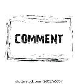 comment button with white background