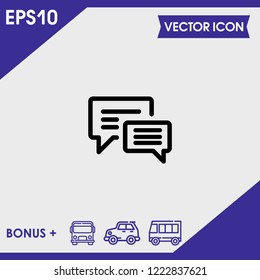 Comment chat icon vector