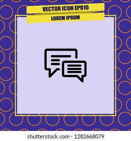 Comment chat icon vector