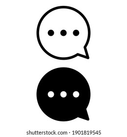 Comment or chat icon, Vector illustration eps.10