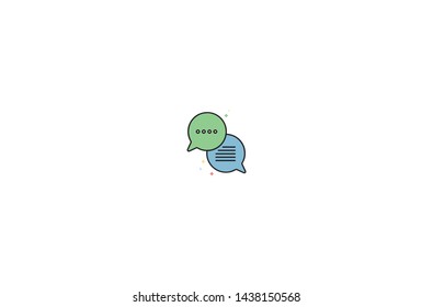 Comment concept icon in trendy flat style isolated on white background.Comment concept symbol. Vector illustration