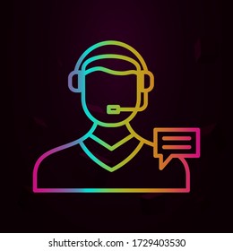 comment, consultant nolan icon Simple thin line, outline vector of Business icons for ui and ux, website or mobile application