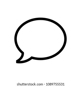Comment dialog message vector icon