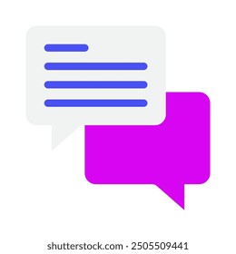 Comment digital marketing icon illustration
