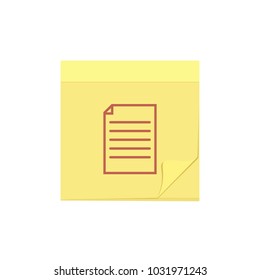 Comment document file message note task icon. Vector illustration