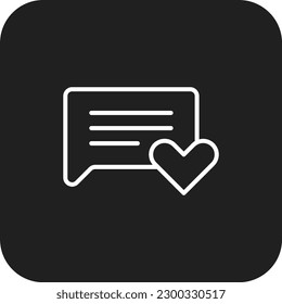 Icono de comentarios con estilo de línea rellena en negro. mensaje, social, internet, chat, medios, aplicación, burbuja. Ilustración del vector