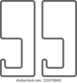 Icono de comentarios con estilo de contorno negro