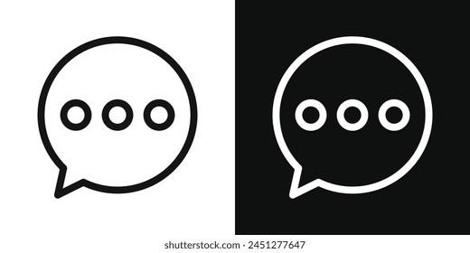 Conjunto de iconos de comentario y Comentarios. Diálogo Chat Burbuja y Símbolos de Comunicación del Cliente.