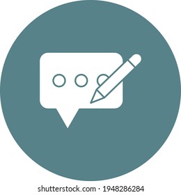 Comment, feedback, message icon vector image. Can also be used for seo and web. Suitable for use on web apps, mobile apps and print media.