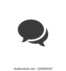 Comment Icon Black and White Vector Graphic