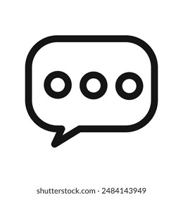 Comment icon black and white vector sign