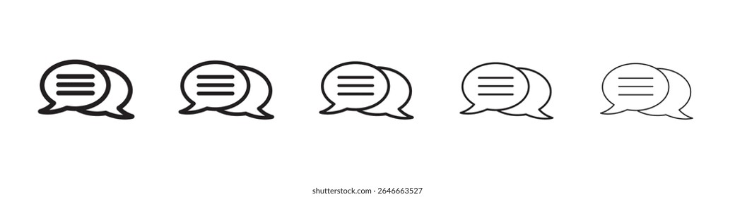 Comment icon black and white vector sign