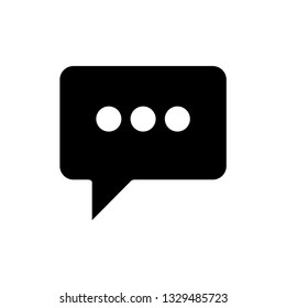 Comment Icon. Bubble Speech Illustration As A Simple Vector Sign & Trendy Symbol for Design, Conversation and Websites, Presentation or Mobile Application.