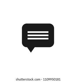 Comment icon. Chat icon