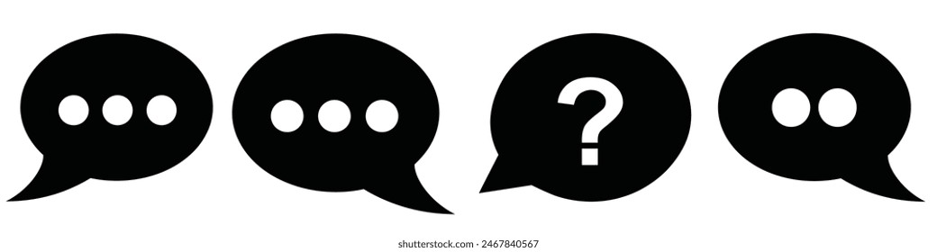 Comment icon. Chat in trendy flat design. Speech Bubble icon symbol illustration