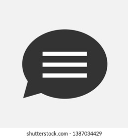 Comment Icon. Conversation, Chat Illustration. Applied as Trendy Symbol for Design Elements, Websites, Presentation and Application - Vector. 