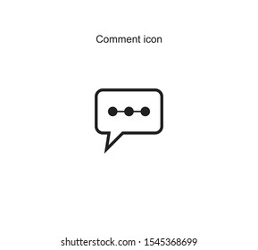 Comment icon design vector illustration graphic on background