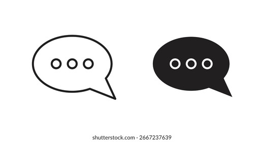 Comment icon elements. doodle graphics icons.