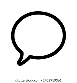 Icono del comentario, diseño plano, aislado