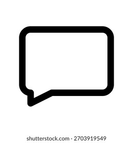 Icono del comentario, diseño plano, aislado