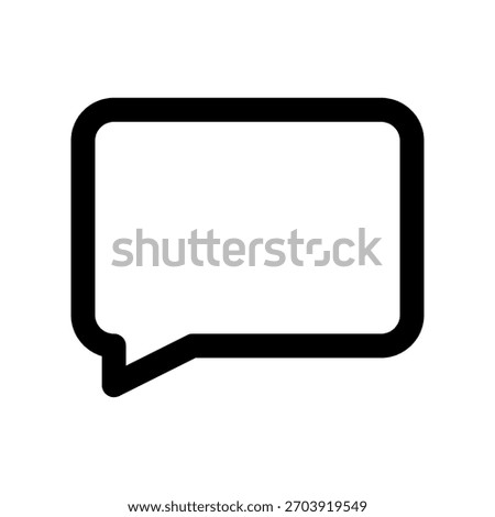 Comment icon, flat design, isolated